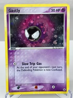 Gastly 63/112 FireRed & LeafGreen Reverse Holo Pokemon Card - Heavily Played - Image 1