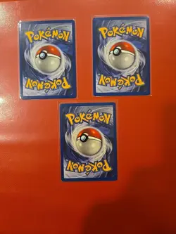 Pokemon Pikachu Base Set 1st Edition Card 60/64 50 HP Spark 20 TCG 3 Card Lot - Image 2