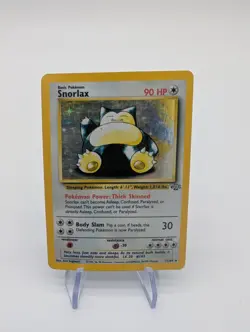 Pokemon TCG Snorlax Jungle Holo Rare Card 11/64 LP Condition - Image 1