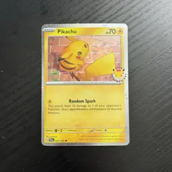 Pikachu (Pokemon Day 2026) 051/162 Miscellaneous Cards Cosmo Holo POKEMON NM - Image 1