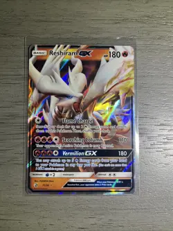 Pokemon Reshiram GX 11/70 Dragon Majesty Ultra Rare Holo Card - Image 1
