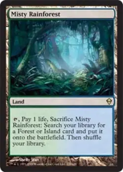 MTG magic cards 1x Misty Rainforest Zendikar NM-Mint, English - Image 1