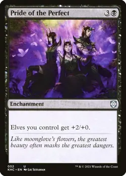Pride of the Perfect 144 CMR Enchantment Elve Black Lie Setiawan MTG 2020 EN - Image 1
