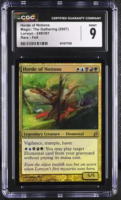 HORDE OF NOTIONS Lorwyn Foil Rare CGC 9 MTG [Nostalgium] - Image 1