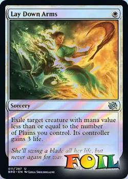 Lay Down Arms 11 MTG The Brothers' War Uncommon NP Foil - Image 1