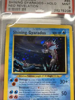 Pokemon Shining Gyarados Double Holo Neo Revelation 65/64 PSA 9 - Image 3