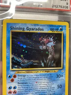 Pokemon Shining Gyarados Double Holo Neo Revelation 65/64 PSA 9 - Image 4