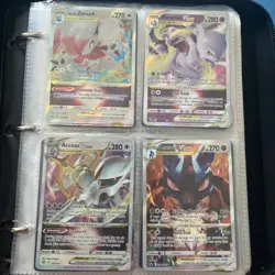 Nintendo Pokemon TCG Binder Lot Mewtwo VSTAR Arceus VSTAR Holo Foil Full Art - Image 2