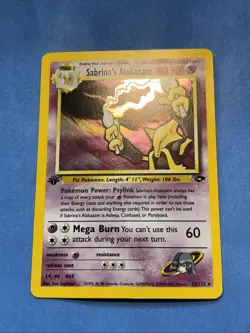 Pokemon TCG— Sabrina's Alakazam 16/132 Gym Challenge 1st Edition Holo {2000} NM - Image 2