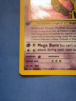 Pokemon TCG— Sabrina's Alakazam 16/132 Gym Challenge 1st Edition Holo {2000} NM - Image 5