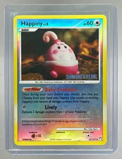 Happiny 2007 Pokemon Diamond & Pearl Mysterious Treasures #52 Promo Reverse Holo - Image 1