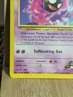 Sabrina's Gastly - 97/132 - Unlimited Gym Challenge - Pokemon Card - Pack Fresh - Image 5