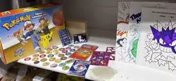 VTG Mixed Lot Pokemon Collectibles Ephemera Colored Dog Tag Cutouts Not Complete - Image 1