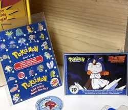 VTG Mixed Lot Pokemon Collectibles Ephemera Colored Dog Tag Cutouts Not Complete - Image 3