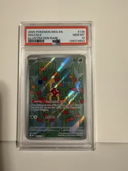 2025 POKEMON MEG EN-MEGA EVOLUTION ILLUSTRATION RARE #136 SHUCKLE PSA 10 - Image 3