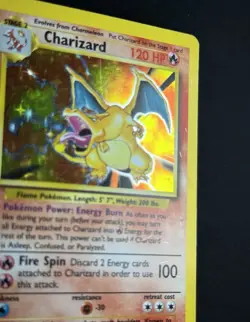 Charizard 4/102 Base Set Unlimited Holo Rare HP Pokemon WOTC Vintage 1999 - Image 3