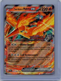 Team Rocket's Moltres ex #031/182 SV10: Destined Rivals Pokemon NM - Image 1
