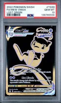 PSA 10 Mew VMAX Secret TG30/TG30 Pokemon Lost Origin Trainer Gallery - Image 1