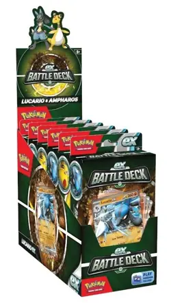 Pokemon Lucario EX Ampharos EX Battle Deck Box Display #AYG 820650852282 - Image 1