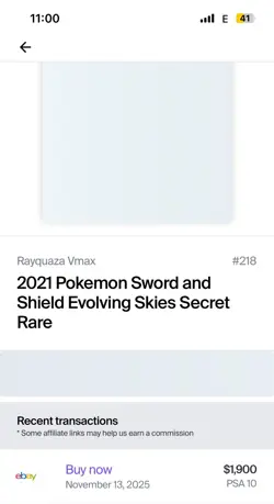 Pokemon Rayquaza VMAX Evolving Skies Secret Rare Full Alt Art #218 PSA 10 - Image 4