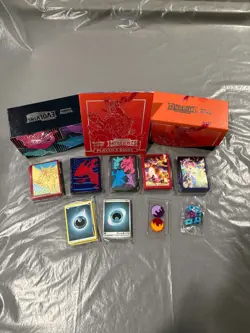 Pokemon TCG Accessories. Sleeves, Dice, Markers, Empty Boxes, Manual, energy C - Image 2