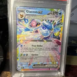 2025 POKEMON PRE EN-PRISMATIC EVOLUTIONS GLACEON EX 026/131 PSA 9 - Image 2