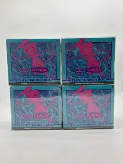 Lot of (4) Pokemon Center Exclusive Fusion Strike Elite Trainer Boxes SEALED PC - Image 1