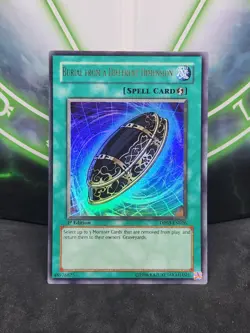 Yugioh Burial from a Different Dimension DP03-EN026 Ultra Rare 1st Editon LP - Image 1