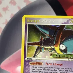 2005 Pokemon Deoxys 2/106 Reverse Holo Rare EX stamped Emerald Card - Image 2