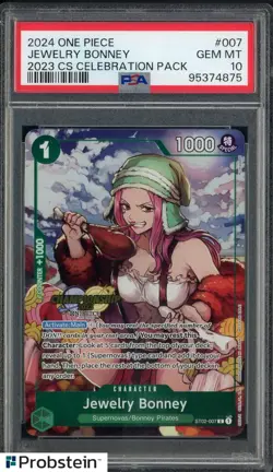 2024 One Piece Jewelry Bonney CS Celebration Pack #007 PSA 10 GEM MINT - Image 1