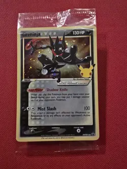 Pokemon Greninja TCG Gold Star Celebrations Promo Card SWSH144 Sealed - Image 1