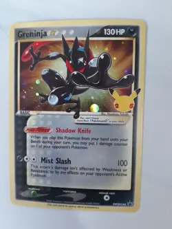 Greninja Gold Star SWSH144 Celebrations ETB Promo Pokemon Card - Image 1