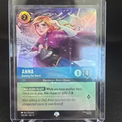 Disney Lorcana TCG Fabled Anna Braving the Storm Epic Card 218/204 Foil NM - Image 1
