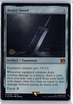 Buster Sword M Foil (Sealed) Prerelease Cards 255 NM - Image 1