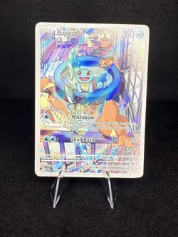 Pokemon TCG Squirtle 148/142 Stellar Crown Illustration Rare IR Card - Image 1