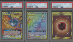 Lot of (3) Pokemon TCG Japanese Assorted PSA 9 Cards (2) Tag Team (1) Energy - Image 1