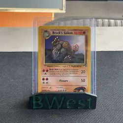 Brock's Golem NM LP Non Holo Gym Heroes 20 Pokemon Card 20/132 Regular Near Mint - Image 1