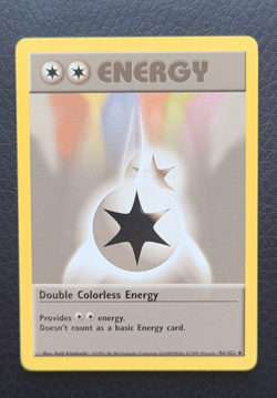 DOUBLE COLORLESS ENERGY - 96/102 - Base Set - Pokemon Card - LP/NM - Image 1