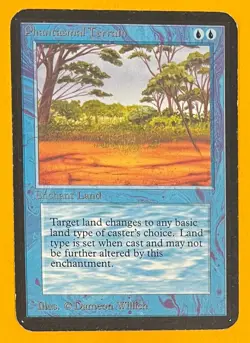 MTG PHANTASMAL TERRAIN Alpha (OldManMTG 008-408) - Image 1