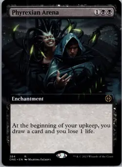 Phyrexia: All Will Be One #384 Phyrexian Arena (Extended Art) - Image 1