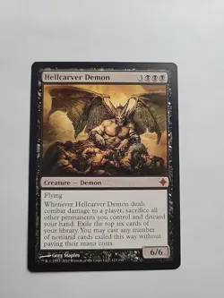 MTG - Hellcarver Demon - Rise of the Eldrazi - Regular Mythic - Image 1