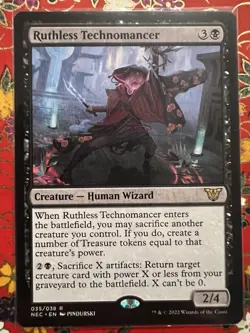 Ruthless Technomancer Commander: Kamigawa: Neon Dynasty Regular - Image 1