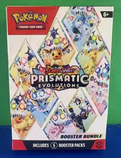 Pokemon TCG Prismatic Evolutions Booster Bundle - 6 Packs - SEALED - Image 1