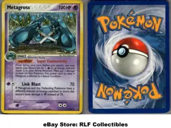 2005 Pokemon, EX Deoxys, #11/107 Metagross, Holo Rare - Image 1