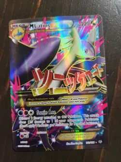 Pokemon XY Roaring Skies Mega Latios EX 102/108 Full Art Holo Ultra Rare NM - Image 2