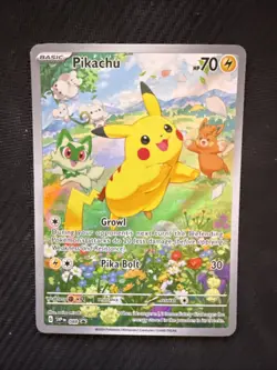Pokemon Pikachu SVP 088 Scarlet & Violet Full Art Holo Black Star Promo - Image 2
