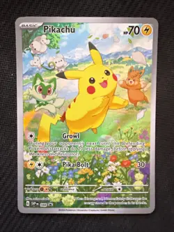 Pokemon Pikachu SVP 088 Scarlet & Violet Full Art Holo Black Star Promo - Image 3