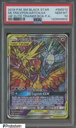2019 Pokemon SM BSP HIF ETB #SM210 MLTRS/ZPDS/ARTCN GX PSA 10 GEM MINT - Image 1