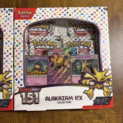 2 Pokemon Scarlet & Violet 151 Alakazam EX Collection Box’s - Image 2