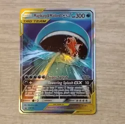 Pokemon Magikarp & Wailord GX TAG TEAM Promo Holo SM166 SM 300HP - Image 1